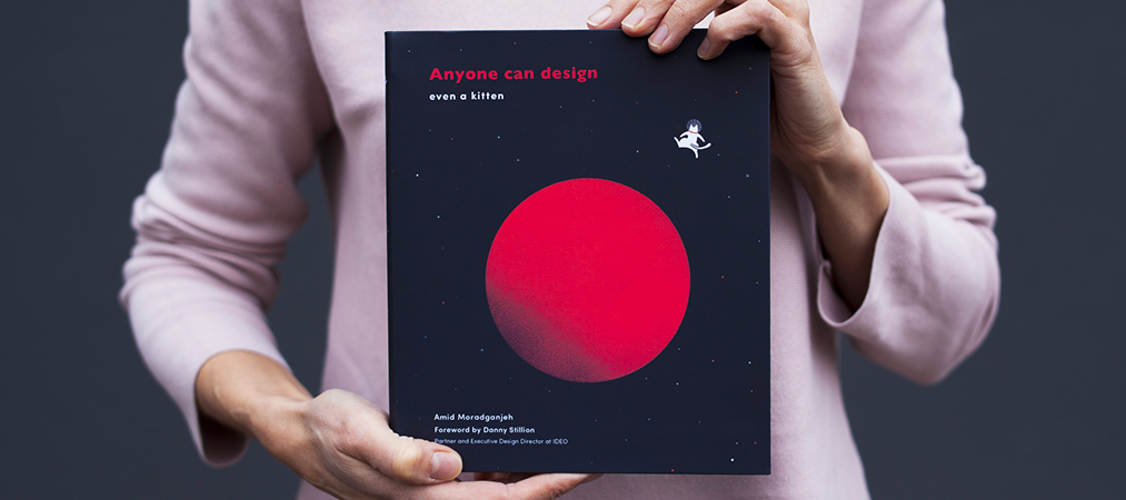 Anyone Can Design, even a kitten - book by Amid Moradganjeh